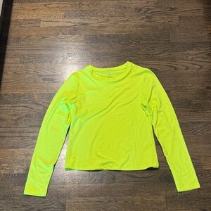 Women's Neon Green Long Sleeve Top